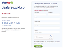 Tablet Screenshot of dealersuzuki.com